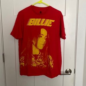 Billie Eilish red t-shirt